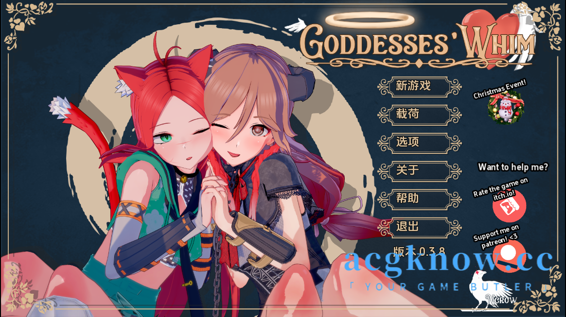 [PC+安卓+IOS][日系SLG/汉化/动态]女神的旨意 女神的心血来潮 Goddesses’ Whim v0.3.8[3.86G]-acgknow