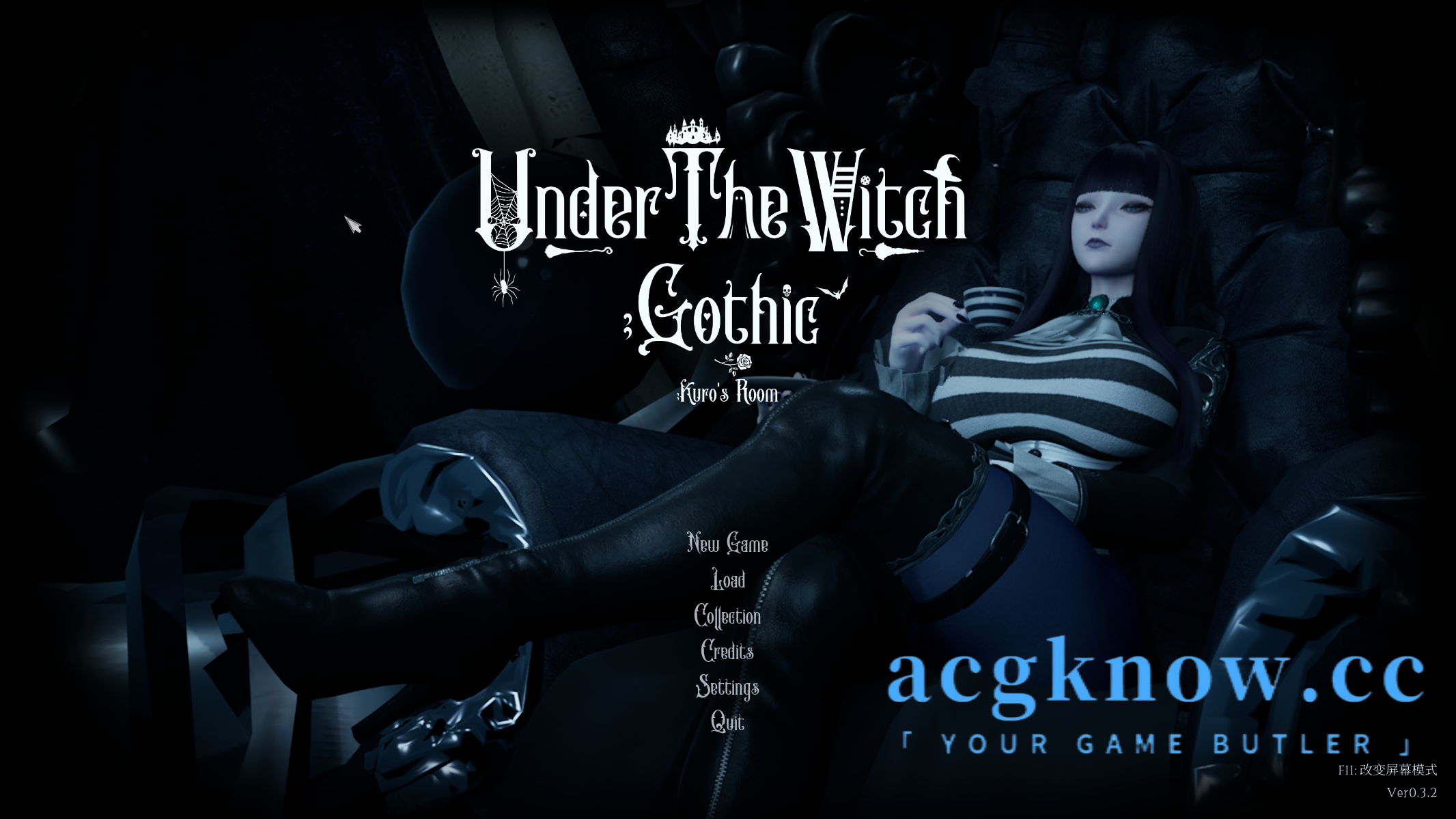 [PC] [3D/官中/抖M] 魔女的侵袭:库洛的房间 Ver0.3.2 Under The Witch:Kuro’s Room 官方中文步兵版[2.51G]-acgknow