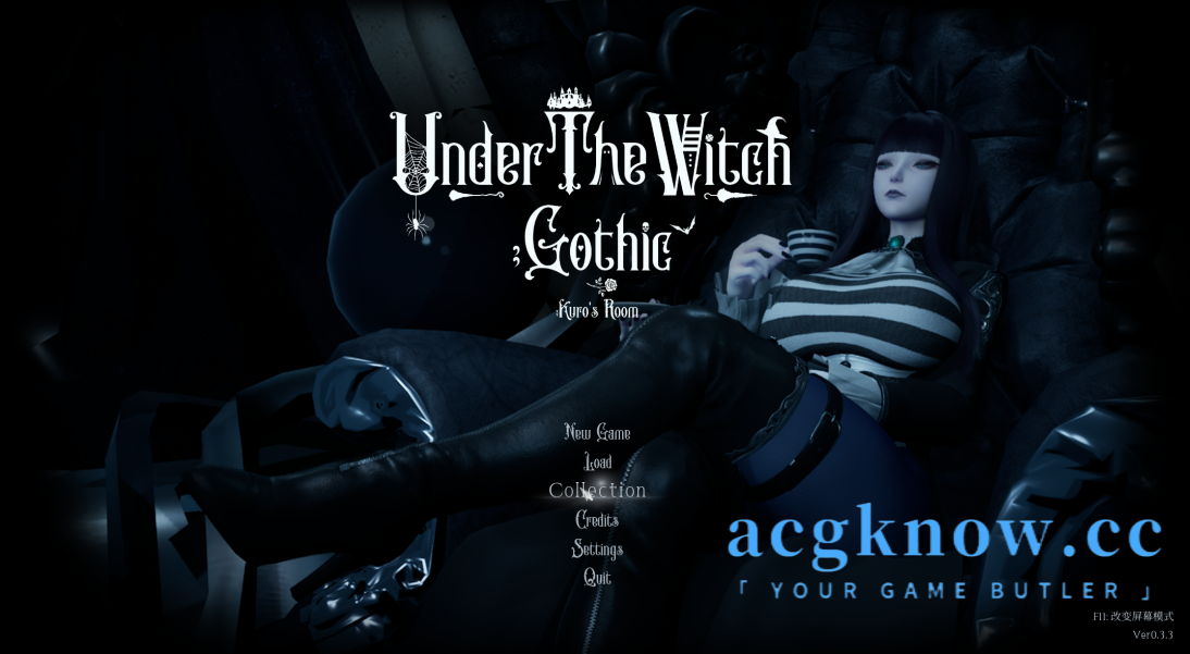 [PC] [3D/官中/抖M] 魔女的侵袭:库洛的房间 Ver0.3.3 Under The Witch:Kuro’s Room 官方中文步兵版[2.51G]-acgknow