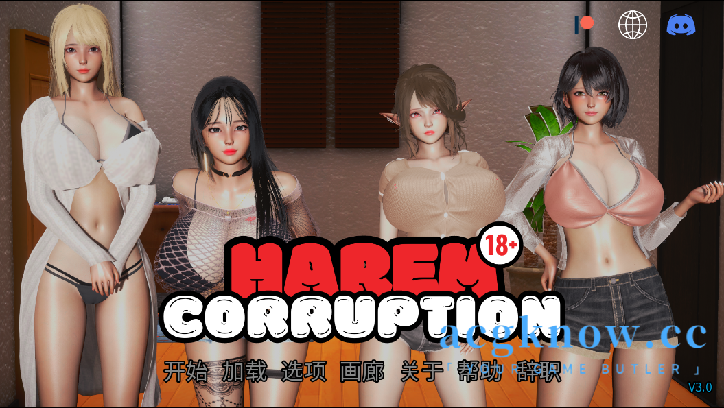 [PC+安卓] [亚洲SLG/汉化/动态] 后宫腐败 [v3.0] Harem Corruption [3.47G]-acgknow