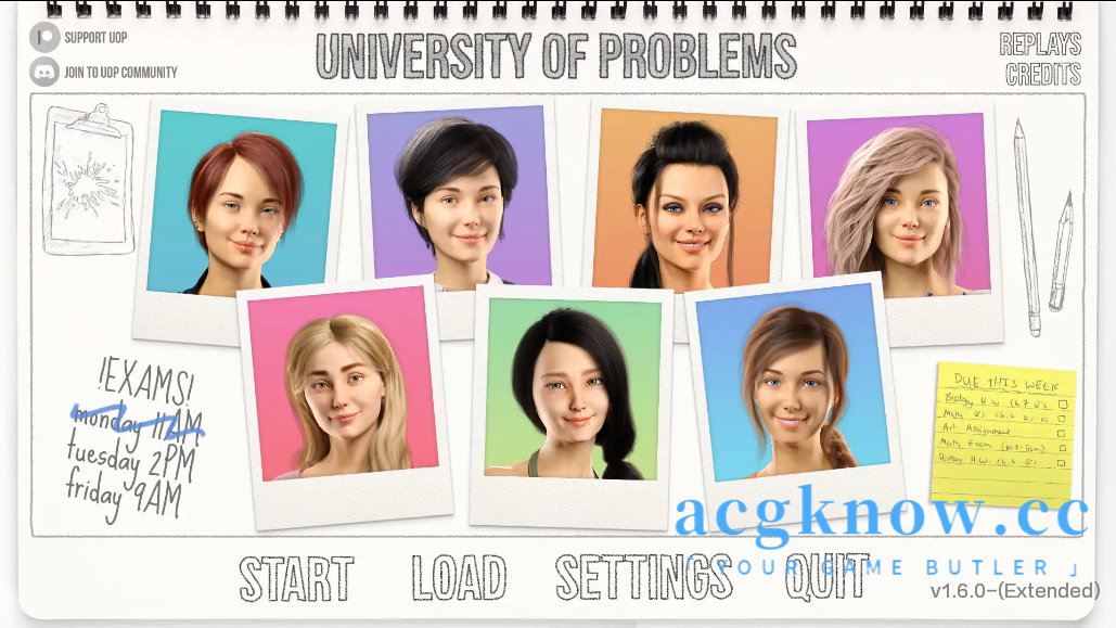 [PC+安卓][欧美SLG/汉化/动态]学院情缘 问题大学 欲望大学 [v1.6.0 Extended] University of Problems [3.7G]-acgknow