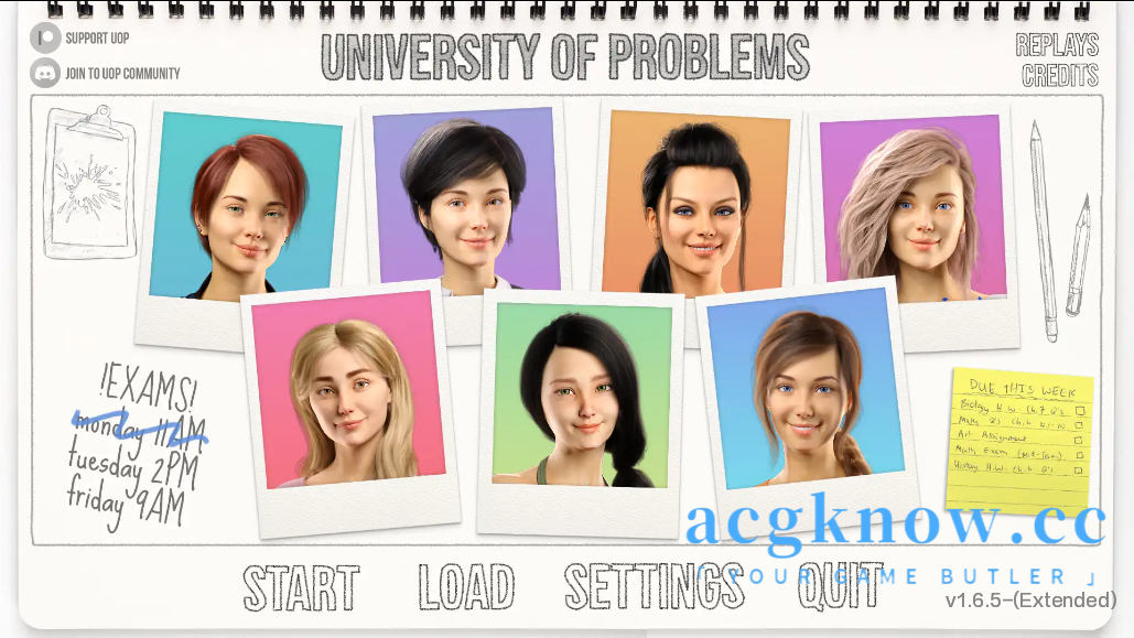 [PC+安卓][欧美SLG/汉化/动态]学院情缘 问题大学 欲望大学 [v1.6.5 Extended] University of Problems [5.66G]-acgknow