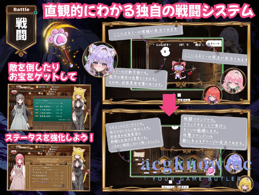 图片[5]-[PC] [日系RPG/汉化/动态] 欲望迷宫 ～与猫耳少女一起探索生活～ 汉化版 [1.43G]-acgknow
